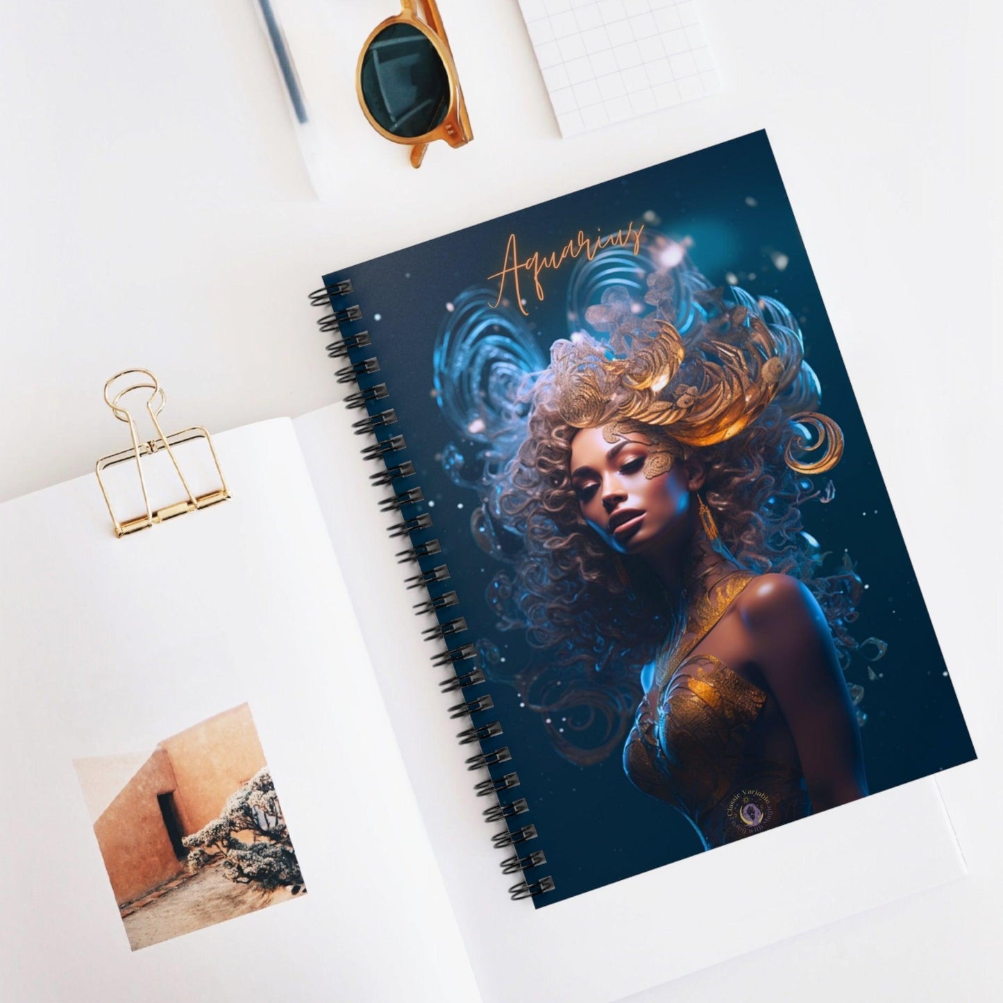 Aquarius Spiral Notebook - Ruled Line – Classic Variable